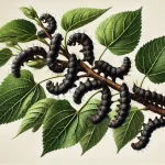 Gusanos de seda K09 (negros)