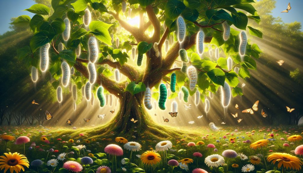 Árbol morera y su relación con los gusanos de seda